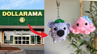 I Crocheted Using Only Dollar Store Items *$1 crochet plushie challenge*