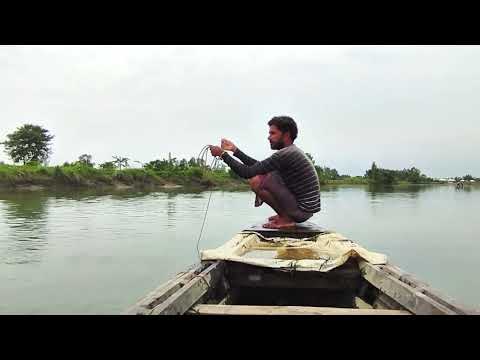 Most Popular Cast Net Fishing in Village River - Net Fishing With Beautiful Boat Natural (Part-35)