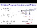 Polynomial Long Division Concepts
