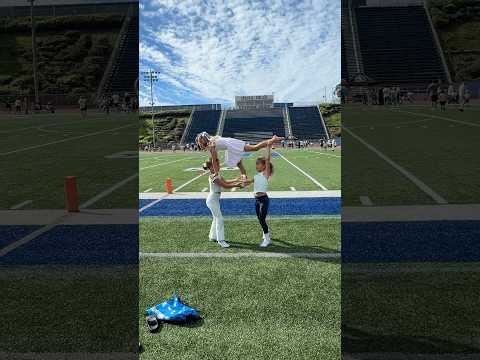 โMom! Watch our routine!โ ๐ฅน So cute!! #cheer #cheerroutine #sisters