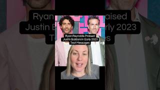 Part 1 | Ryan Reynolds Praised Justin Baldoni in Early 2023 Texts #justinbaldoni