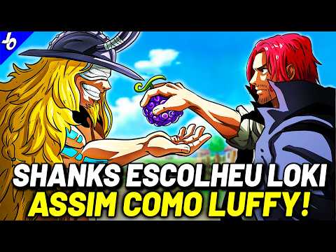 SHANKS DEU A FRUTA DO DEUS DO SOL A LOKI - É POR ISSO QUE SHANKS ESTÁ CRIANDO DEUSES EM ONE PIECE