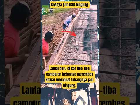 Lantai Baru Di Cor, Tiba-tiba Merembes Keluar #berbagiinfo #beritaviral #short