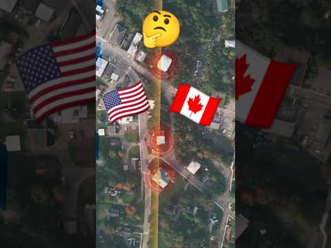 The US Town That Sits In Canada ๐คฏ๐