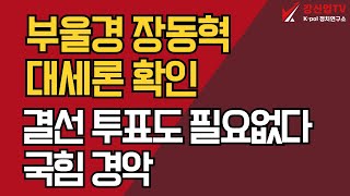 부울경 장동혁 대세론 확인/결선 투표도 필요없다, 국힘 경악