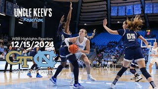 Reaction to Georgia Tech vs UNC Tarheels Womens College Baksetball | Uncle Keev Reacts