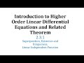 Linear Independence and Differential Equations