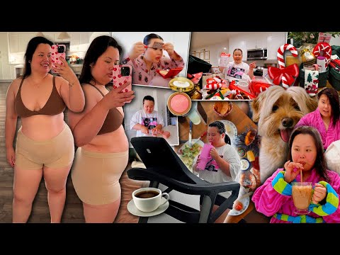 VLOG: I lost weight!!! + surprising my neighbors for christmas + BTS filming day + gift haul ideas!