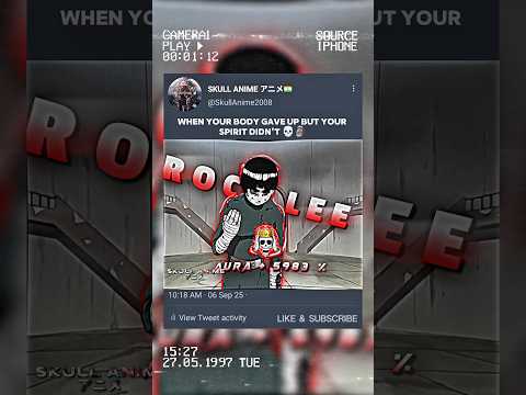 "Never Give Up"💀 | "ROCK LEE × GAARA" Edit | TE CONOCÍ (Ultra Slowed)