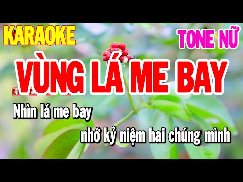 Karaoke Vùng Lá Me Bay Tone Nữ | Nhạc Sống Dễ Hát | Thanh Hải