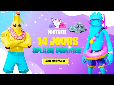 RÉCOMPENSES GRATUITES 14 JOURS D'ÉTÉ DISPONIBLE sur Fortnite !!