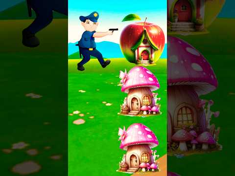 পুলিশ লাথি মেরে ঘর উড়িয়ে দিল 😃| #shorts #funny #cartoon #funnycartoon #animation #banglacartoon