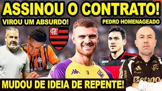 CONTRATO ASSINADO! ATACANTE ESTÁ DE VOLTA A AMÉRICA DO SUL! ABSURDO NO FLAMENGO! PEDRO HOMENAGEADO