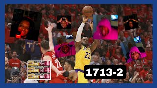 Roller Coaster of Emotions😐🤬🤯Lakers vs Rockets game 3 0:50 seconds uncut commentary w/ Den #nba