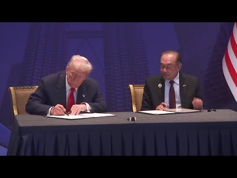 YouTube video thumbnail: Trump Strikes Deals on Trade, Critical Minerals in Southeast Asia
