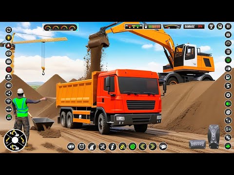 City Road Construction Games - City Construction Simulator - Android Gameplay #2