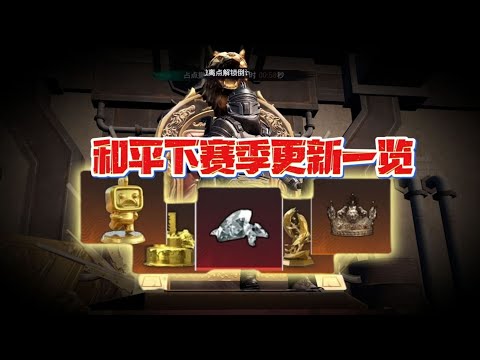 和平下赛季更新一览！和平地铁出现非洲之心？新地图是老鼠禁区？【奔奔解说】