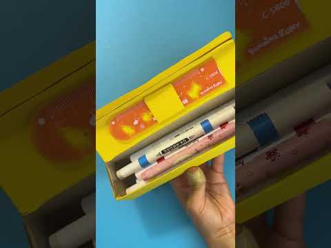 DIY Pencil Box! ✏️🐻 Cute Yellow Bear Style! 🎁