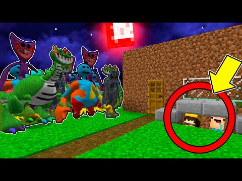 Apocalipsis de POPPY PLAYTIME 4 vs CASA 100% SECRETA en Minecraft 😱 | 2 Noobs vs Doey the Doughman