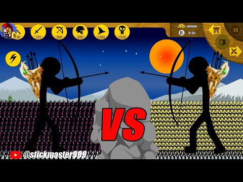 HACK SUMMON THE LEADER SAVAGE ARCHER SKIN VS ALL 9999 UNITS ARROW | STICK WAR LEGACY | STICK MASTER