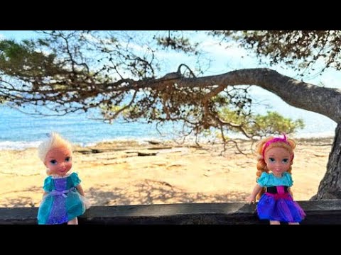 Elsa and Anna toddlers best beach and forest adventures