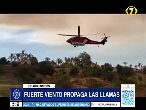 Incendio sin control en lo Ángeles California, Estados Unidos