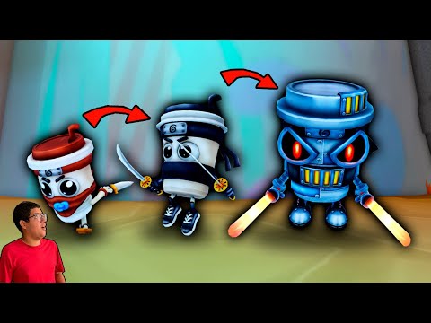 ME TRANSFORMEI NO NOVO CAPUCCINO NINJA ROBÔ! (ROBLOX - MORPH WORLD)