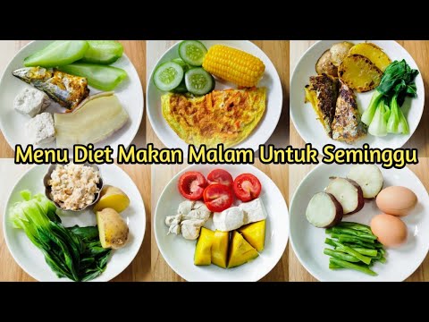 MAKAN MALAM DIET UNTUK SEMINGGU NO NASI |DEFCAL