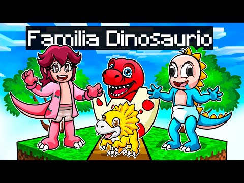 TENIENDO una FAMILIA de DINOSAURIOS en Minecraft 😱🦖 BEBÉ NOOB en MINECRAFT