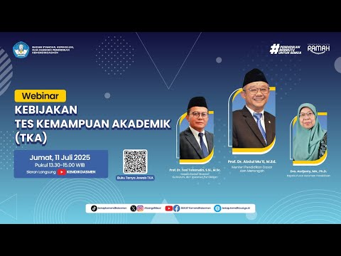 Webinar Kebijakan Tes Kemampuan Akademik (TKA)