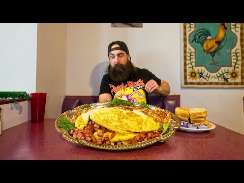 THE RECORD ON THIS 24 EGG OMELETTE CHALLENGE HAS STOOD FOR ALMOST A DECADE! | BeardMeatsFood