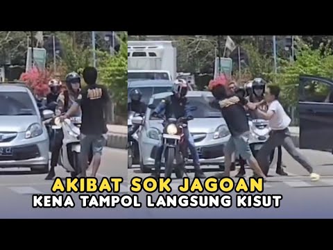 Awal Nya Sok Jago,Aksi Preman Kena Tampol Langsung Kisut