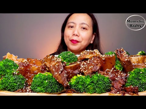 BEEF SHORT RIBS BROCCOLI | MUKBANG ASMR