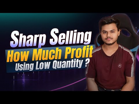 Intraday Live Trade Sharp selling || How much Profit Using Low capital ?