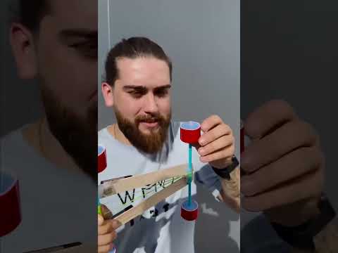 Trying the viral paper toy car