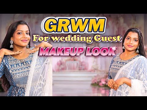 GRWM 🤩For Wedding guest Makeup look💄 for Beginners| vlog🎉#trending  #makeup #viralvideo
