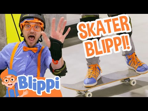 Blippi's Learns How To Skate 🛹 Skating Tutorial | Kids Learning | Educational Videos for Kids