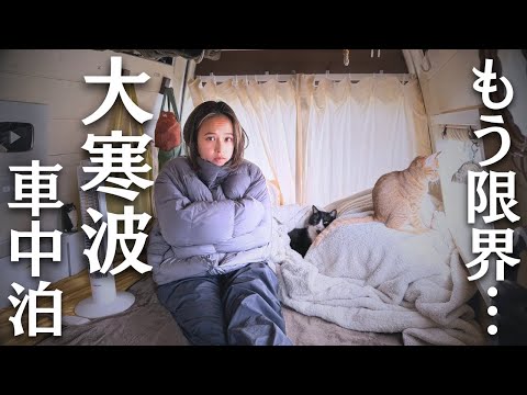 ⚠️最強寒波襲来！どう乗り切る？【真冬の車中泊】