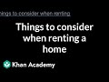 Considerations When Renting