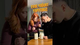 evde yoğurt yapıyoruz