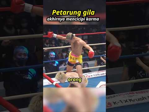 PETARUNG MANIAK INI DIPERMALUKAN LAWANYA โผ๏ธ #shorts #boxing