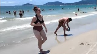 🇧🇷 A Hot Day at Canasvieiras Beach Florianópolis Brazil