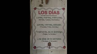 LOS DÍAS - SPANISH DAYS OF THE WEEK SONG