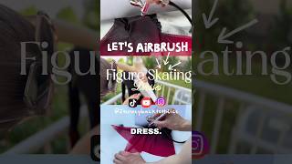 How do you airbrush a figure skating dress?! Here’s how… #shorts #figureskating #fyp #olympicsport