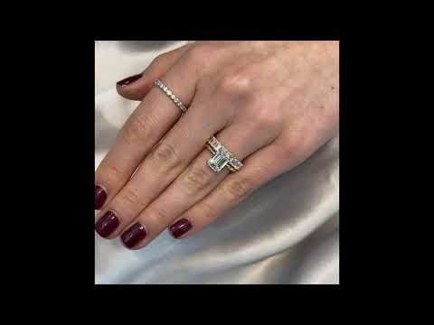 2.7 ct Emerald Cut Diamond Two-Tone Solitaire