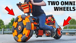 Two-Omni-Wheel Bike behaves weirdly