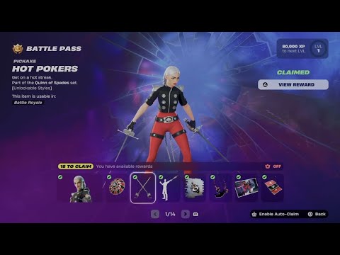 How to Unlock Hot Pokers Pickaxe in Fortnite | Battle Pass Rewards Page 1