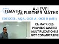 Matrix Multiplication and Commutativity