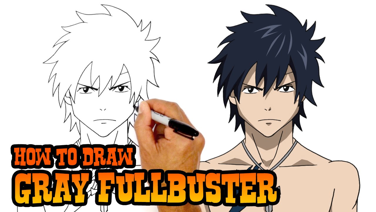 How to Draw Gray Fullbuster - Fairy Tail