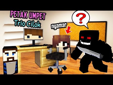 TRIO CILOK MAIN PETAK UMPET di KANTOR TERBENGKALAI DI MINECRAFT!! 😨😨